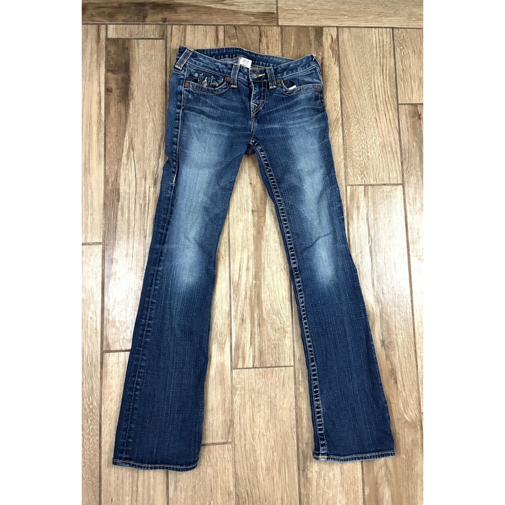 True Religion Joey Flare Jeans Womens 29 USA‎ Low Rise Bootcut Y2K Medium Wash